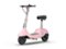 OKAI - Ceetle Pro Electric Scooter with Foldable Seat w/35 Miles Operating Range & 15.5mph Max Speed - Pink-Front_Standard
