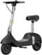 OKAI - Ceetle Pro Electric Scooter with Foldable Seat w/35 Miles Operating Range & 15.5mph Max Speed - Black-Front_Standard