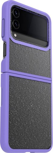 

OtterBox - Thin Flex Series Carrying Case for Samsung Galaxy Flip4 - Sparkle Purplexing