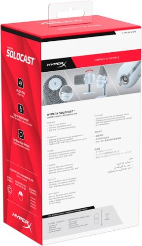 HyperX SoloCast Wired Cardioid USB Condenser Gaming Microphone BUY IN SAUDI ARABIA