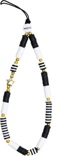 

MOXYO - Beaded Phone Charm strap - Black & White
