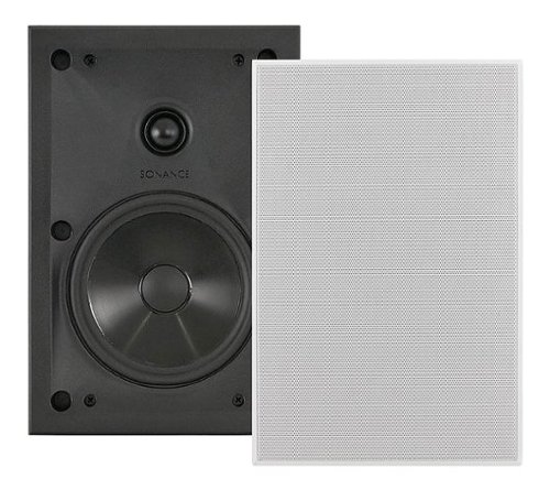 

Sonance - VPXT6 RECTANGLE SINGLE SPEAKER - Visual Performance Extreme 6-1/2" 2-Way In-Wall Rectangle Speaker (Each) - Paintable White