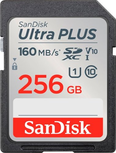 SanDisk - Ultra PLUS 256GB SDXC UHS-I Memory Card