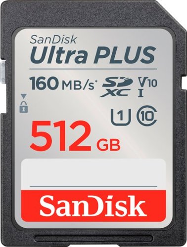SanDisk - Ultra PLUS 512GB SDXC UHS-I Memory Card
