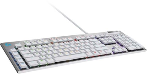 Logitech - G815 LIGHTSYNC Full-size Wired Mechanical GL Tactile Switch Gaming Keyboard with RGB Backlighting - White