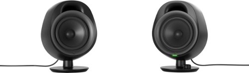 SteelSeries - Arena 3 Bluetooth Gaming Speakers with Polished 4" Drivers (2-Piece) - Black