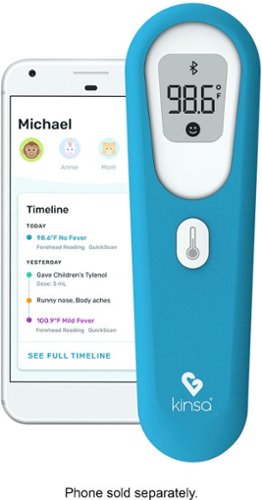 

Kinsa - QuickScan Non-Contact Thermometer - Blue