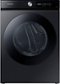 Samsung - BESPOKE 7.5 Cu. Ft. Stackable Smart Gas Dryer with Steam and AI Smart Dial - Brushed Black-Front_Standard
