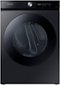 Samsung - BESPOKE 7.5 cu. ft. Large Capacity Electric Dryer with Super Speed Dry and AI Smart Dial - Brushed Black-Front_Standard