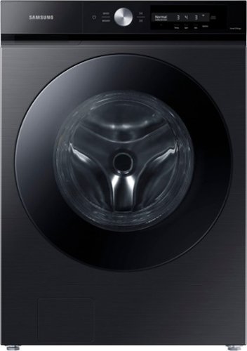 

Samsung - Bespoke 4.6 cu. ft. Large Capacity Front Load Washer with Super Speed Wash and AI Smart Dial - Brushed Black