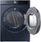 Samsung - BESPOKE 7.5 Cu. Ft. Stackable Smart Gas Dryer with Steam and AI Smart Dial - Brushed Navy-Front_Standard