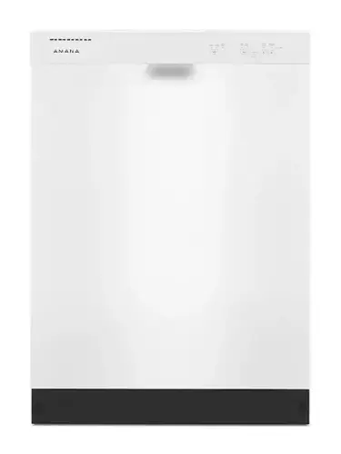Front. Amana - Front Control Built-In Dishwasher with Triple Filter Wash and 59 dBa - White.