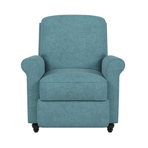 

ProLounger - Lehnor Chenille Push Back Recliner Chair - Medium Blue