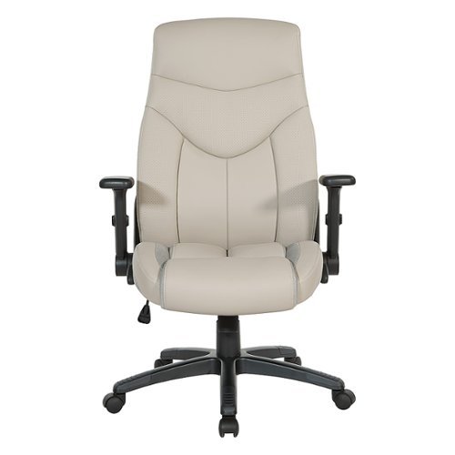 Office Star Products - Exec Bonded Leather Office Chair - Taupe