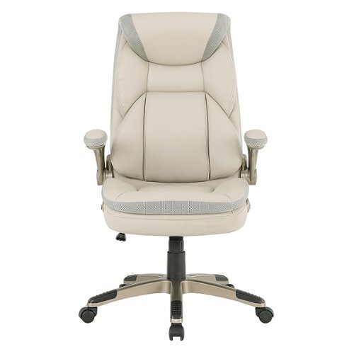 Office Star Products - Exec Bonded Lthr Office Chair - Taupe / Cocoa
