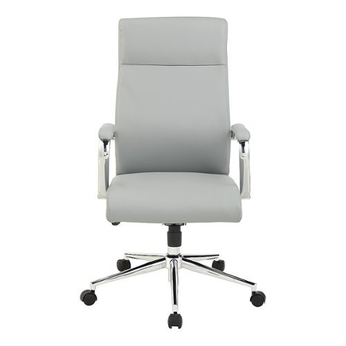 Office Star Products - High Back Antimicrobial Fabric Chair - Dillon Steel
