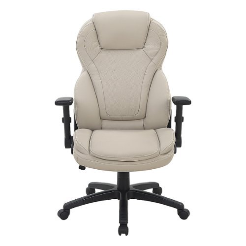 Office Star Products - Exec Bonded Lthr Office Chair - Taupe