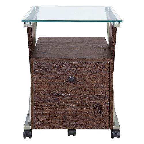 OSP Home Furnishings - Zenos Mobile File Cabinet - Cherry