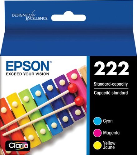 

Epson - T222 Combo Standard Capacity Ink Cartridge - Cyan/Magenta/Yellow