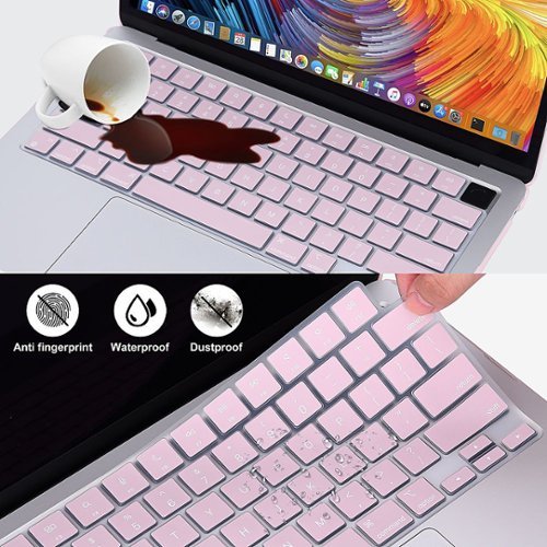 Techprotectus MacBook case for 2022-2025 MacBook Air 13.6 with Apple M2/M3/M4 Chip-Rose Quartz - Pink WORLDWIDE DELIVERY
