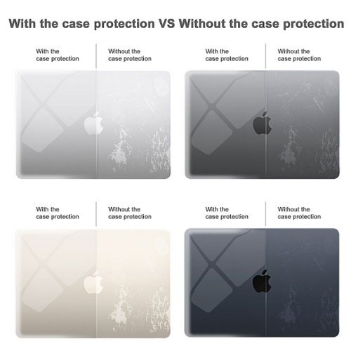 Techprotectus MacBook case for 2022-2025 MacBook Air 13.6 with Apple M2/M3/M4 Chip - Crystal Clear HOW TO BUY