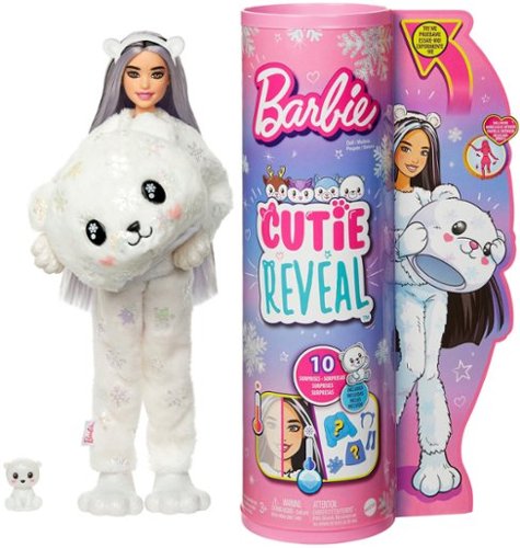Barbie - Cutie Reveal Snowflake Sparkle Series 11.9" Polar Bear Doll