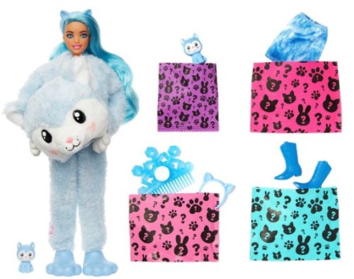 Barbie Cutie Reveal Snowflake Sparkle Series 11.9 Husky Doll GLOBAL SHIPPING