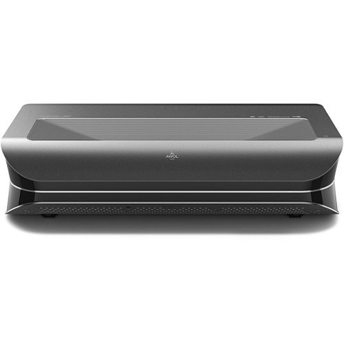 

AWOL Vision - 4K UHD Smart Triple Laser Ultra Short Throw Projector with 2000 Lumens, HDR10+, Dolby Atmos, 3D - Gray