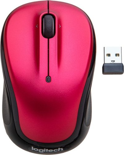 Logitech - M325s Wireless Optical Ambidextrous Mouse - Brilliant Rose