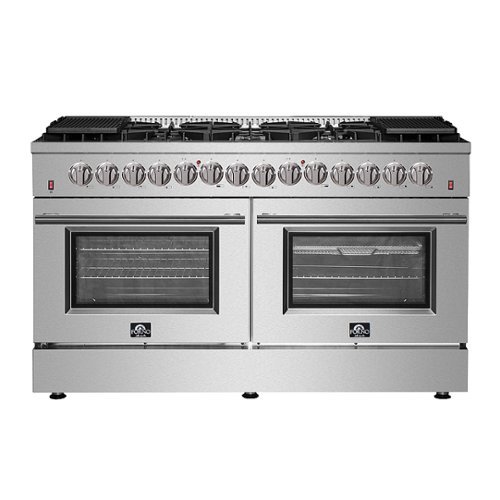 Forno Appliances - Galiano Alta Qualita 8.64 cu. ft. Freestanding Double Oven Dual Fuel Range with Convection Oven