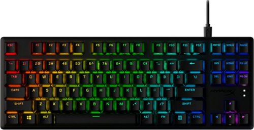 

HyperX - Alloy Origins Core TKL Wired Mechanical Aqua Tactile Switch Gaming Keyboard with RGB Back Lighting - Black