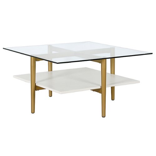 

Camden&Wells - Otto Square Coffee Table - Brass/White