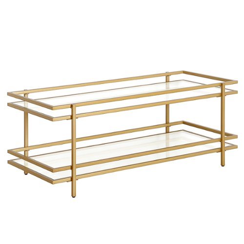 

Camden&Wells - Robillard Rectangular Coffee Table - Brass