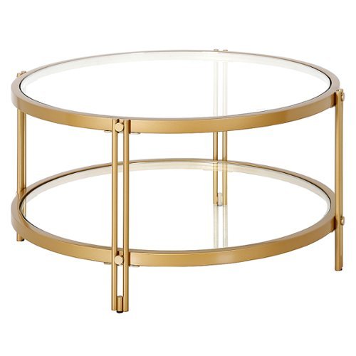 

Camden&Wells - Inez Round Coffee Table - Brass
