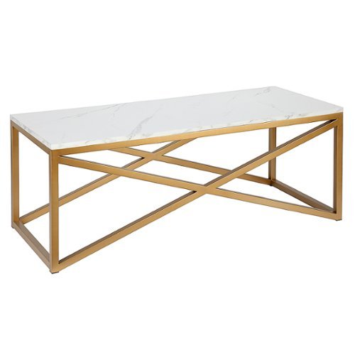 

Camden&Wells - Calix Rectangular Coffee Table - Brass