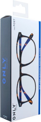 ONLY Poet Blue Light Blocking Glasses - Tortoise WORLDWIDE DELIVERY