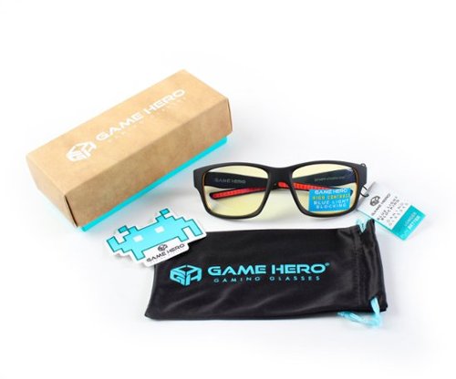 Game Hero - Gaming Glasses - BLACK/RED