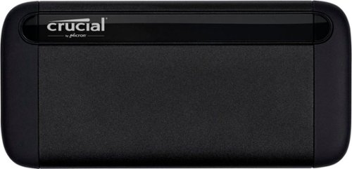 

Crucial - X8 4TB External USB-C 3.2 Gen 2/USB-A Portable SSD - Black