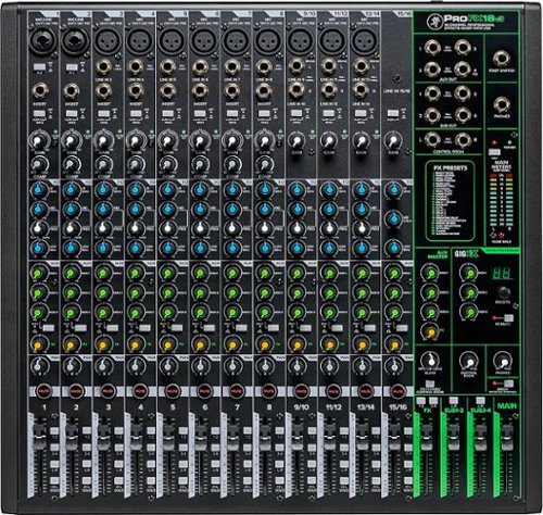 Mackie - ProFX16v3 Professional Effects Mixer with USB - Black