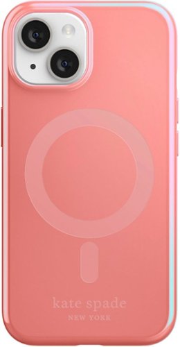 kate spade new york - Protective Hardshell Magsafe Case for iPhone 14 and iPhone 13 - Grapefruit Soda