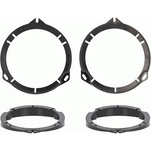 Metra Speaker Adapter Plates for Most 2015-Up Ram ProMaster City Vehicles (2-Pack) - Black GLOBAL SHIPPING