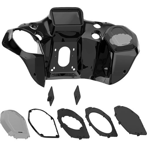 Metra - Dash Kit for Select Harley-Davidson Vehicles - Black