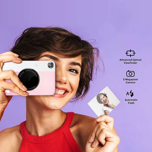 Kodak Printomatic Portable Instant Camera with 2 x 3 Zink Photo Paper, Case, Album & More! - Pink WHERE TO BUY