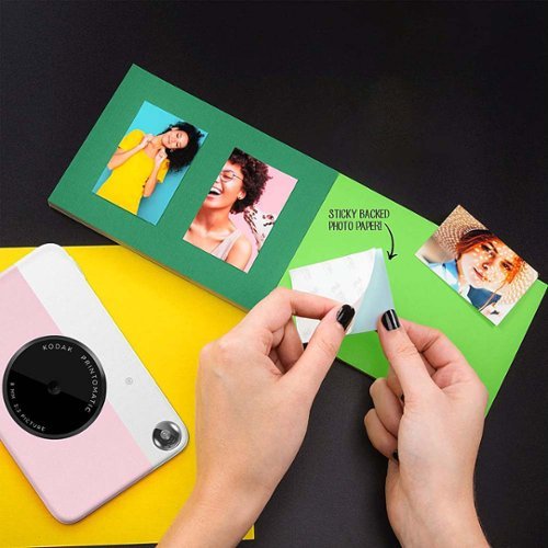 Kodak Printomatic Portable Instant Camera with 2 x 3 Zink Photo Paper, Case, Album & More! - Pink BUY IN MIDDLE EAST
