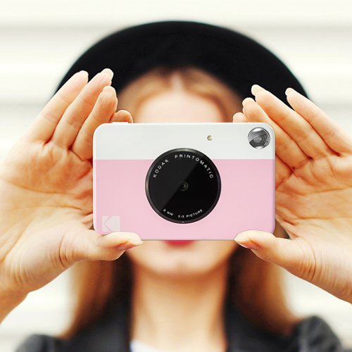 Kodak Printomatic Portable Instant Camera with 2 x 3 Zink Photo Paper, Case, Album & More! - Pink SHOP ONLINE