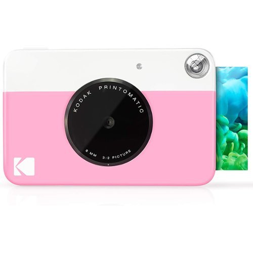 Kodak Printomatic Portable Instant Camera Kit with 2 x 3 Zink Photo Paper & Deluxe Case - Pink WORLDWIDE DELIVERY