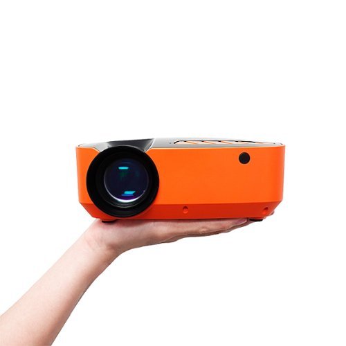 AAXA - HP3 Special FX Projector, 6 Halloween Content Included - Orange/Black