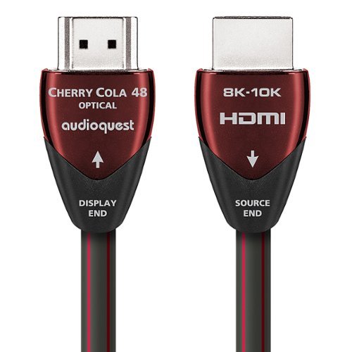 AudioQuest - 15.0M 48G Cherry Cola HDMI Cable - Red/Black