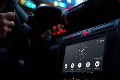 Sony 7 Wireless Apple CarPlay and Android Auto Digital Media Receiver Maestro Compatible - Black SHOP ONLINE