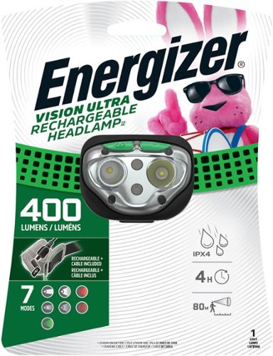 Energizer Vision Ultra HD Rechargeable Headlamp (Includes USB Charging Cable) - green